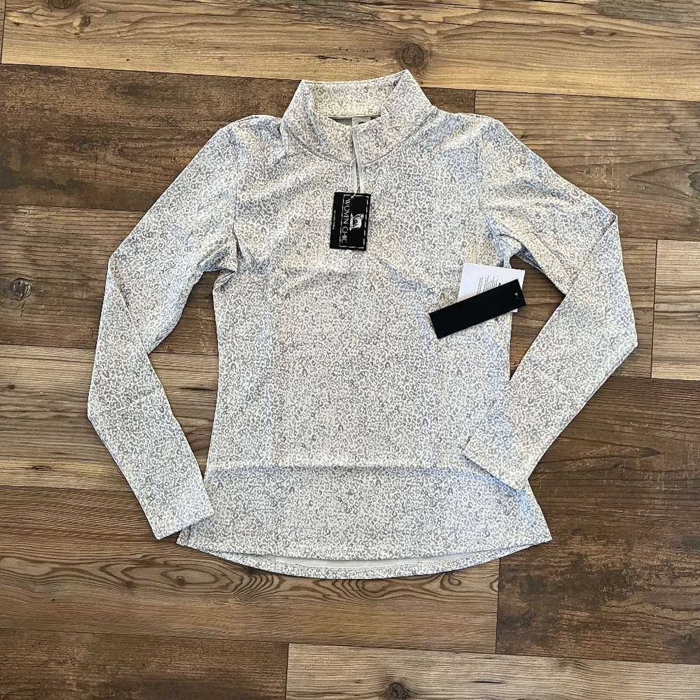 Leopard Print Half-Zip Pullover